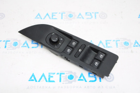 Front left window lift control for VW CC 08-17 with trim, with mirror control, black
