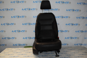 Passenger seat VW Jetta 11-18 USA without airbag, manual, leather black