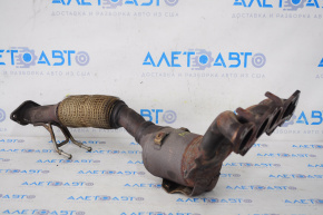 Exhaust manifold with catalytic converter for Ford Fusion mk5 13-16 2.5