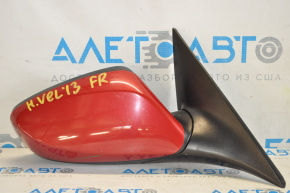 Side mirror right complete Hyundai Veloster 12-13 5 pins, red