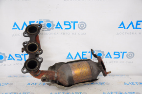 Front exhaust manifold with catalytic converter for Lexus RX400h 2006-2009, rusty