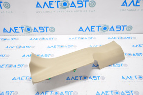 Nissan Rogue 14-20 beige inner rear left door sill plate