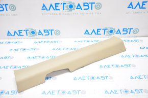 Door sill trim inner front left Nissan Rogue 14-20 beige, rubbed