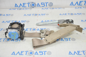 Driver's seat belt with tensioner for Nissan Rogue 14-20 beige