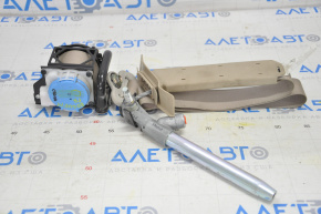 Passenger seat belt with pretensioner Nissan Rogue 14-18 beige