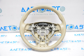Naked steering wheel Nissan Rogue 14-16 beige rubber