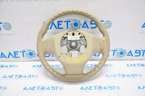 Naked steering wheel Nissan Rogue 14-16 beige rubber