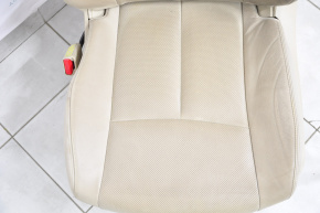 Driver's seat Nissan Rogue 14-16 without airbag, electric, leather beige