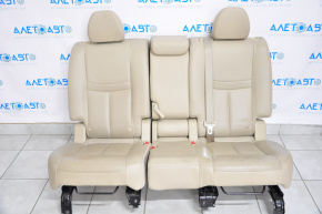 Rear row of seats 2 row Nissan Rogue 14-15 leather beige
