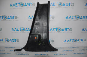 Center pillar trim lower left Nissan Versa 12-19 usa black