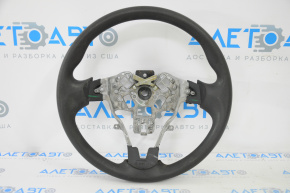 Naked steering wheel Nissan Versa 12-19 usa black rubber