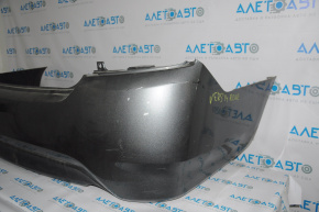 Rear bumper bare Nissan Versa 15-19 usa rest graphite
