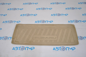 Trunk mat Subaru b10 Tribeca for 3 rows rubber beige