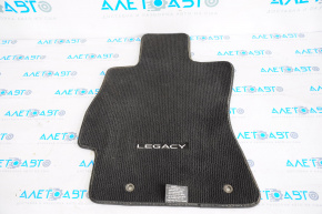 Subaru Legacy 15-16 front left floor mat, black cloth