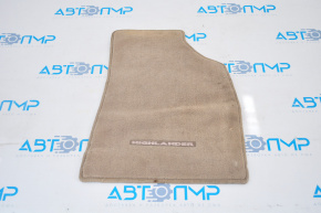 Carpet interior front right Toyota Highlander 08-10 cloth beige