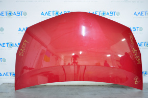 Hood naked Toyota Prius V 12-17 red