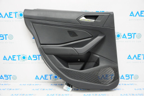 Door trim panel, rear left, VW Jetta 19-24, black, with handle and trim