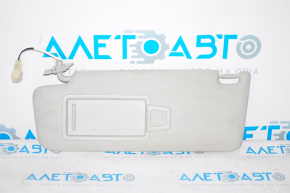 Left sun visor for VW Jetta 19-24, gray, without hook