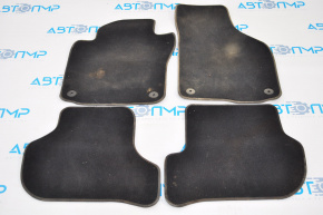 Set of floor mats for VW Passat B7 12-15 USA, black cloth