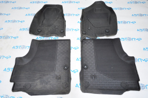 Set of floor mats for Dodge RAM 19- rubber black