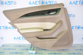 Door trim panel, rear left, Cadillac CTS 14 - brown leather with beige insert