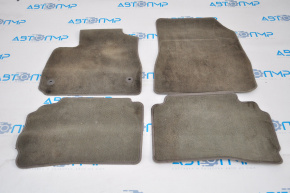 Set of floor mats for Chevrolet Malibu 16-24, gray cloth