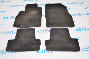 Set of black rag floor mats for the Chevrolet Volt 11-15