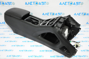 Chrysler 200 15-17 center console with armrest and cup holders, black leather
