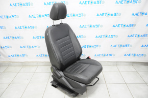 Passenger seat Ford C-max MK2 13-14 without airbag, mechanical, leather black