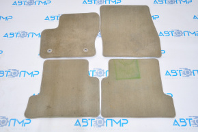 Set of floor mats for Ford Escape MK3 13-19 beige cloth