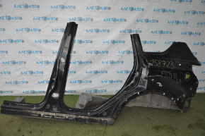 Quarter wing rear left Ford Escape MK3 13-19 black, with central pillar, small pokes