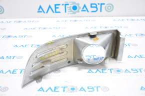 Left fog light frame Ford Flex 09-12 prerest chrome, broken guides