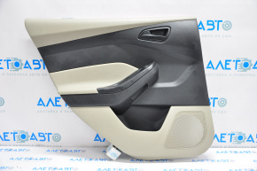 Rear left door trim panel for Ford Focus mk3 11-18 beige with black insert