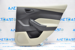 Door trim panel rear right Ford Focus mk3 11-18 beige with black insert