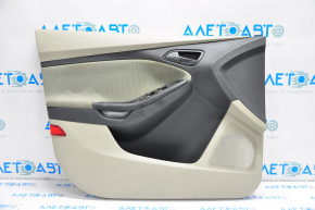 Front left door trim panel for Ford Focus mk3 11-18 beige with black insert
