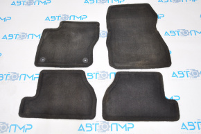 Set of floor mats for Ford Focus mk3 11-18, black cloth