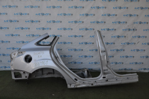 Quarter wing rear right Ford Focus mk3 11-18 4d silver, with central pillar, butt