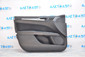 Door trim card front left Ford Fusion mk5 13-14 rag, black