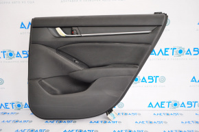 Door trim panel, rear right, Honda Accord 18-18, black