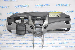 Torpedo front panel without AIRBAG Hyundai Elantra UD 11-13 prerest black, shot, scratches