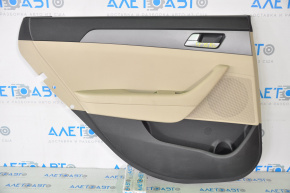 Rear left door panel, Hyundai Sonata 15-17 USA, beige