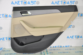 Door trim card rear right Hyundai Sonata 15-17 USA, beige