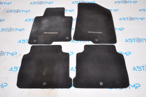 Set of mats for Hyundai Sonata 15-17, black cloth