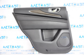 Door trim card rear left Infiniti JX35 QX60 13-13 black