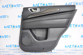 Door trim card rear right Infiniti JX35 QX60 13-13 black
