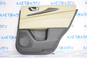 Door trim card rear right Infiniti JX35 QX60 13-13 black-beige