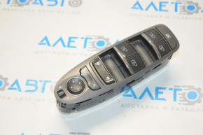 Front left window lift control for Infiniti JX35 QX60 13-20 graphite with chrome, 4 automatic