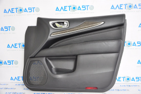 Door trim card front right Infiniti JX35 QX60 13-15 black