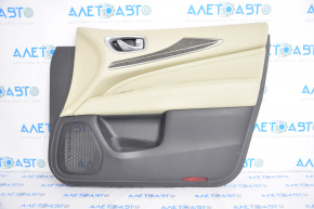 Door trim card front right Infiniti JX35 QX60 13-15 black-beige