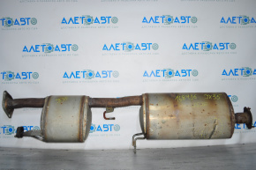 Exhaust line middle part with barrel Infiniti JX35 QX60 13- dented